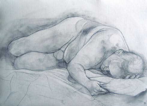 Lull, 2011 (wax pencil on paper)