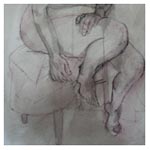 Woman Sitting, 2011 (ink and graphitint on paper)
