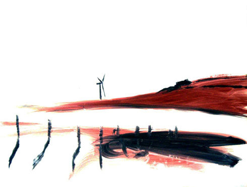 What Colour's the Wind, 2008 (oil on paper)
